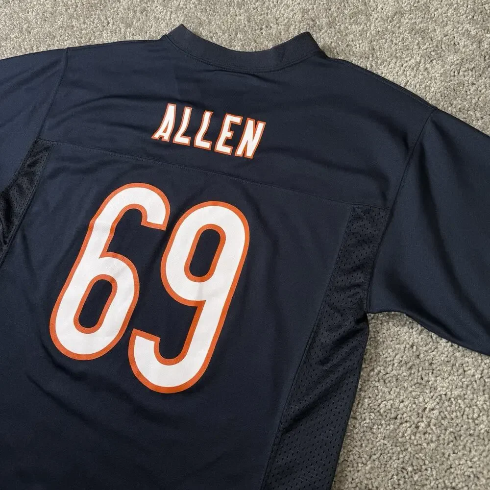 Jared Allen #69 NFL Chicago Bears Home Navy Player Jersey Youth L